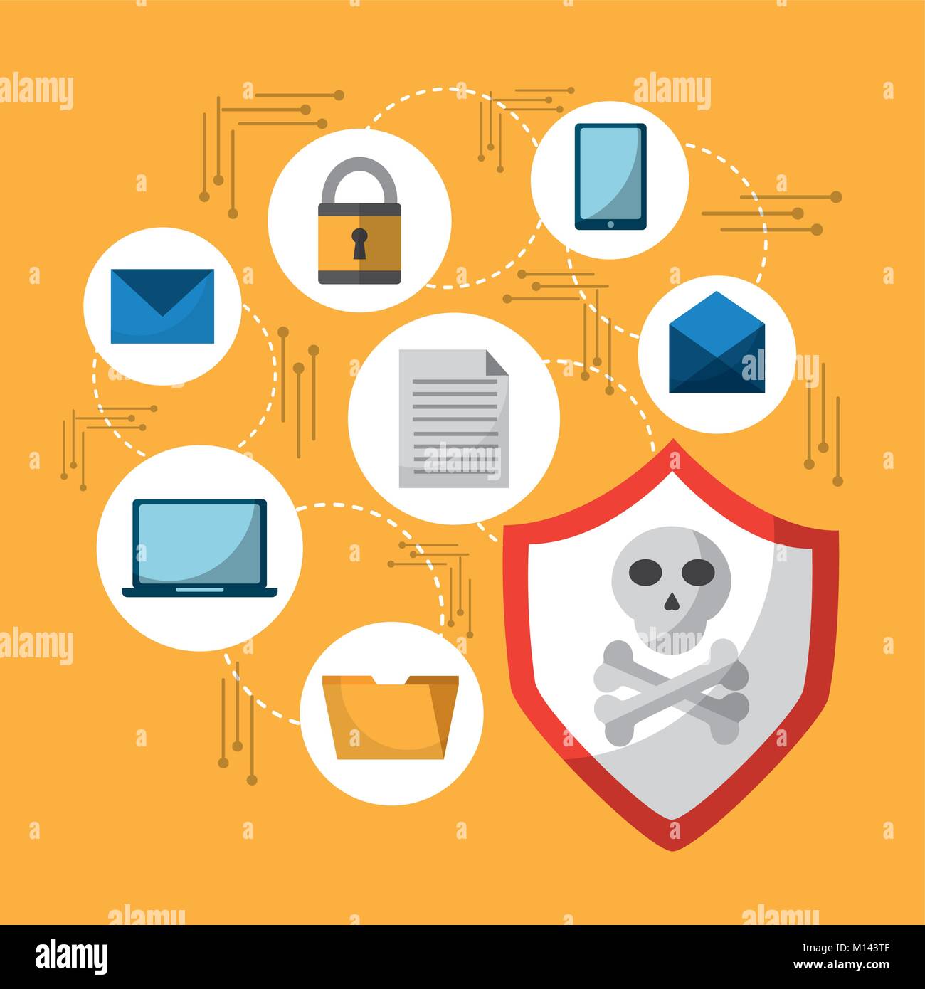set of spectre and meltdown cyber crime virus digital protection attack ...