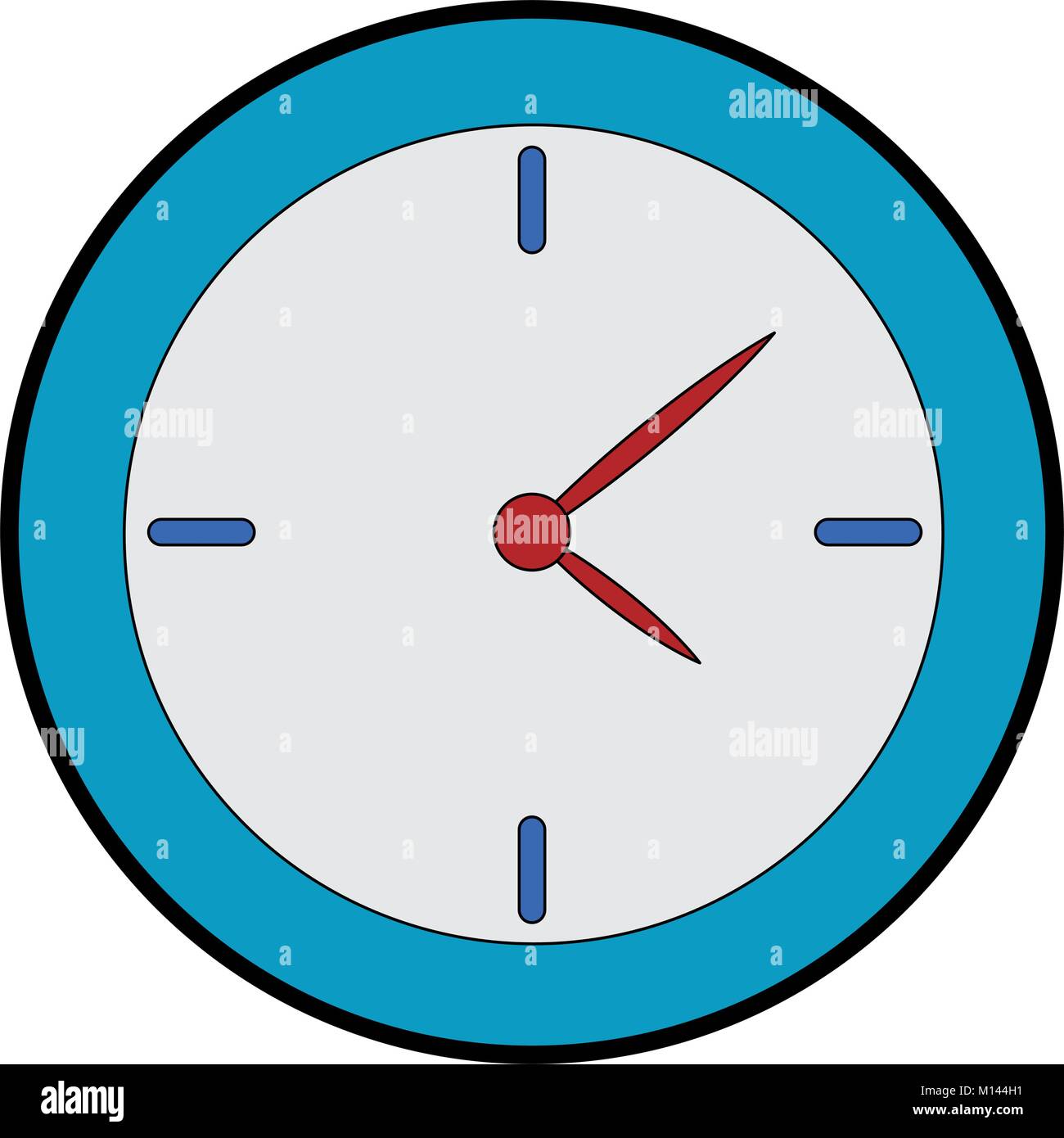 time clock isolated icon vector illustration design Stock Vector Image ...