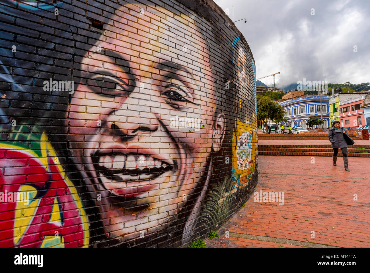 colombia,bogotà, La Candelaria, Plaza de Bolívar Stock Photo