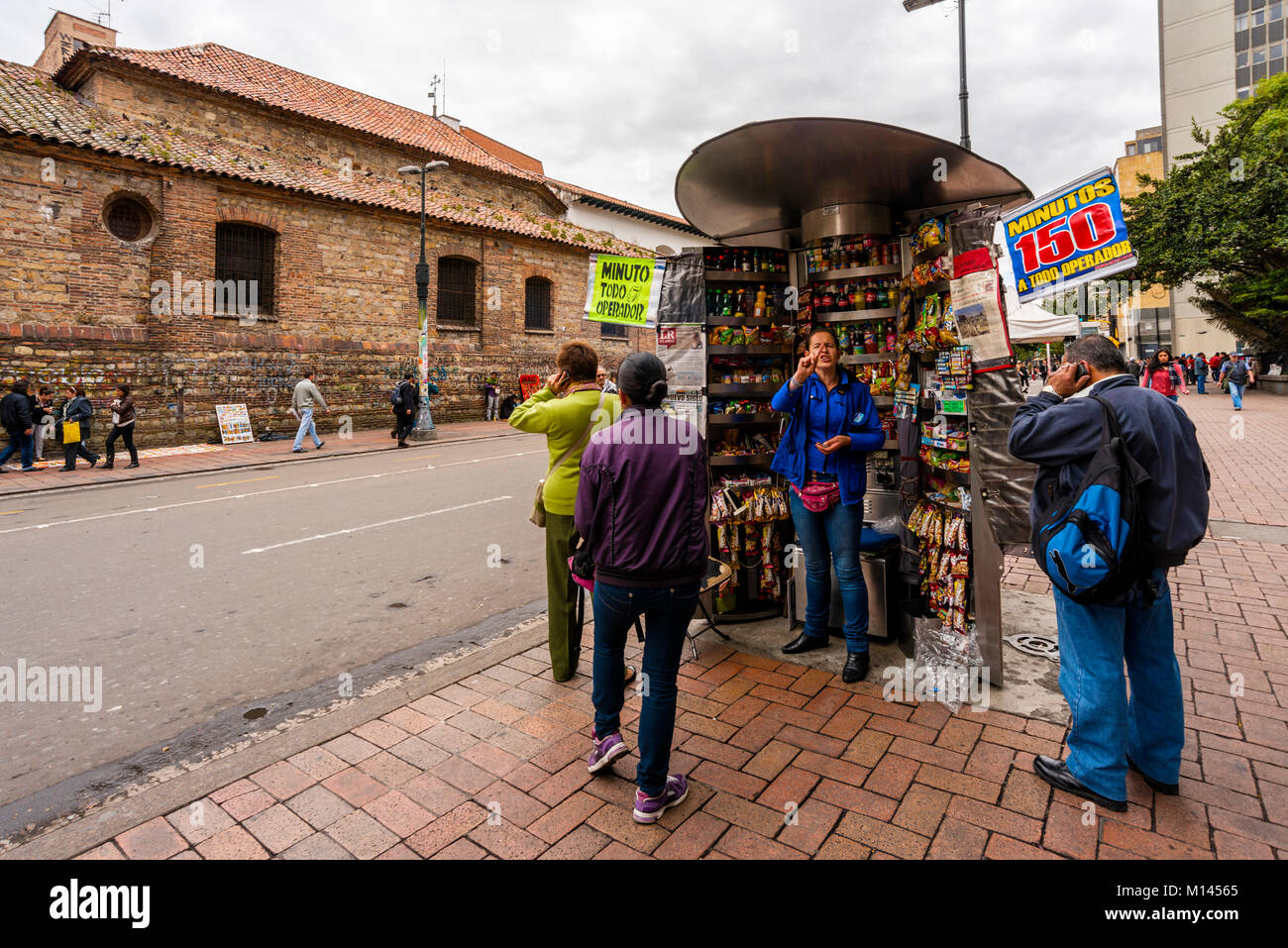 colombia,bogotà, La Candelaria, Plaza de Bolívar Stock Photo