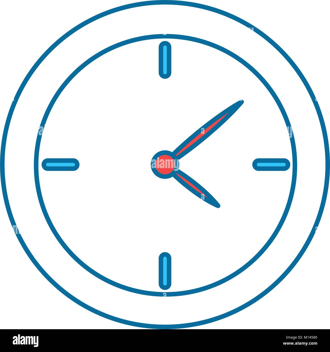 time clock isolated icon vector illustration design Stock Vector Image ...