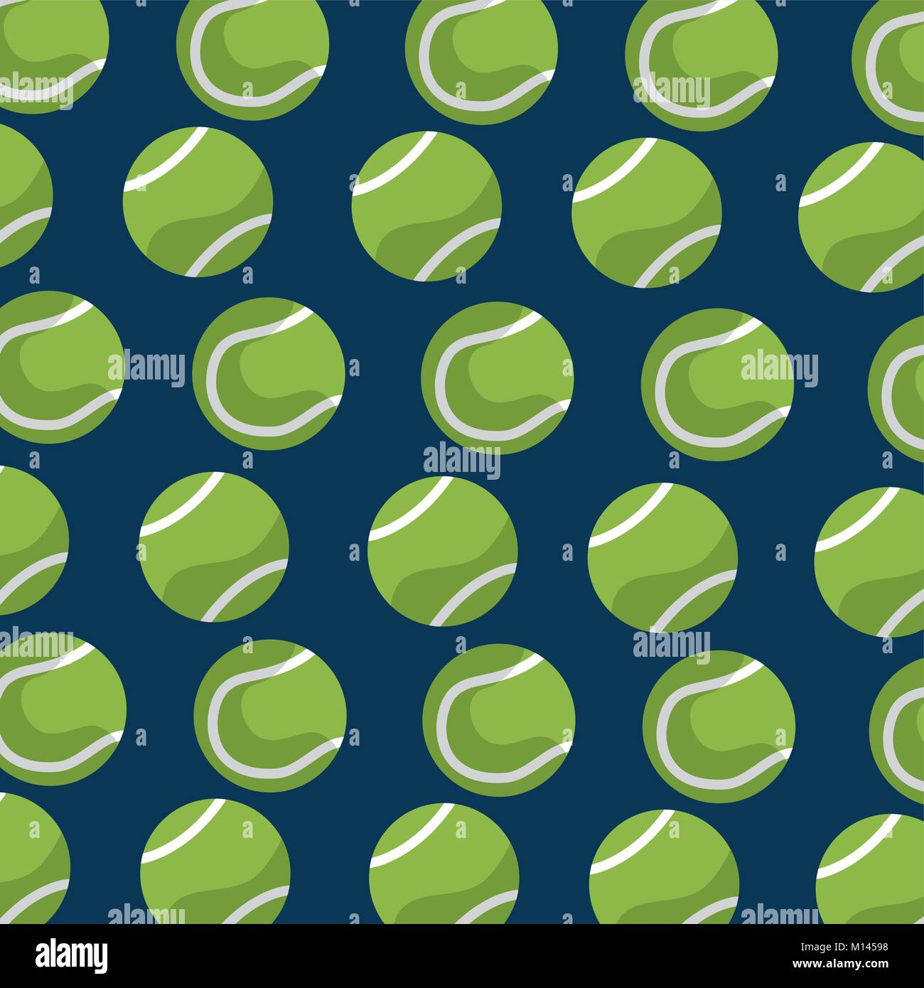 seamless pattern tennis ball equipment blue background Stock Vector ...