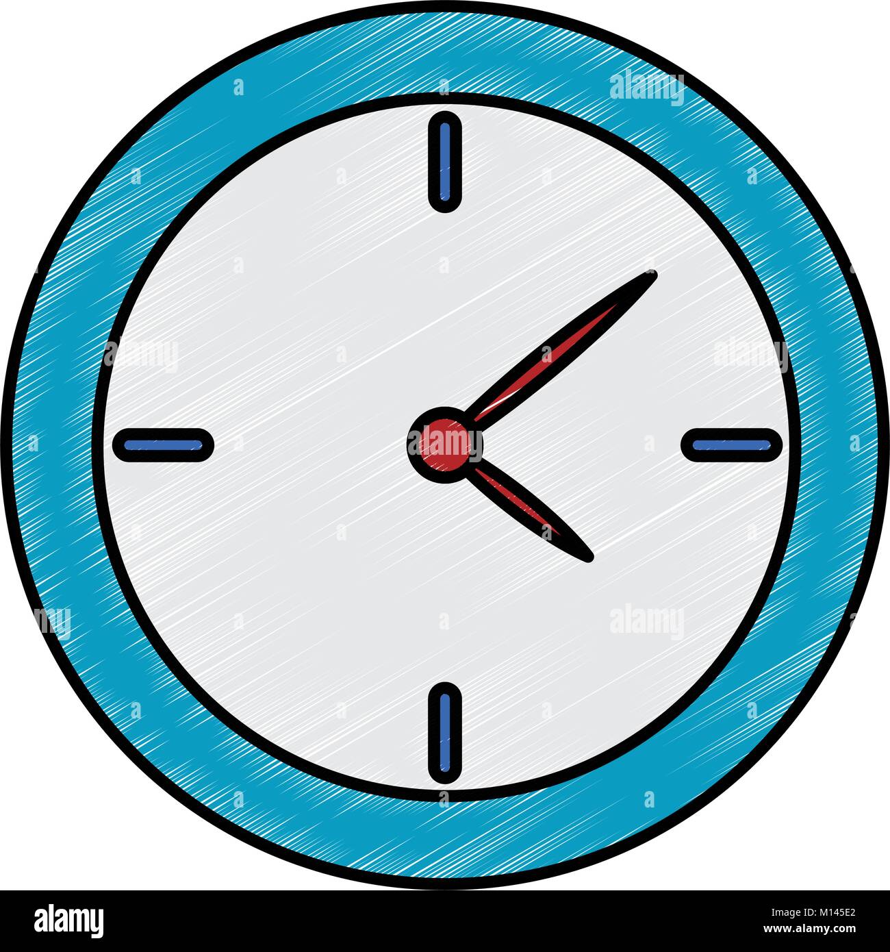 time clock isolated icon vector illustration design Stock Vector Image ...