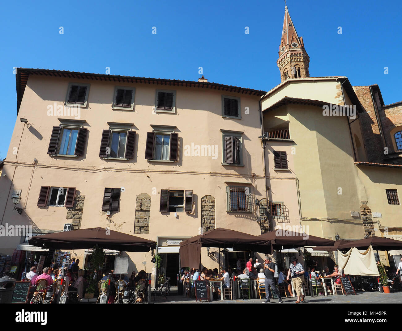 Europe,Italy,Tuscany,Florence,cafe,restaurant in old town Stock Photo