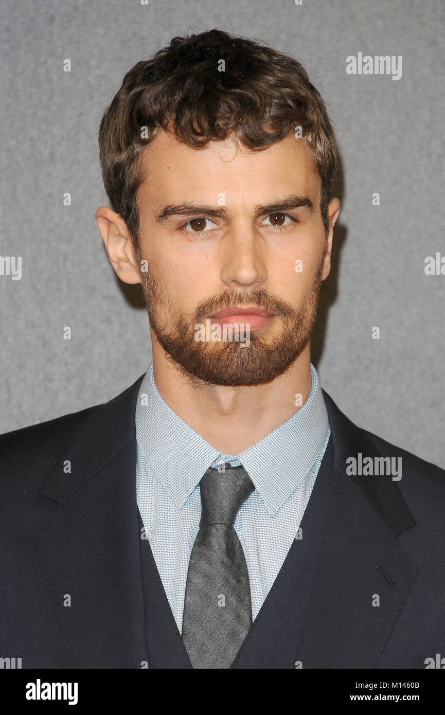 English actor Theo James attends the world premiere of Insurgent at ...