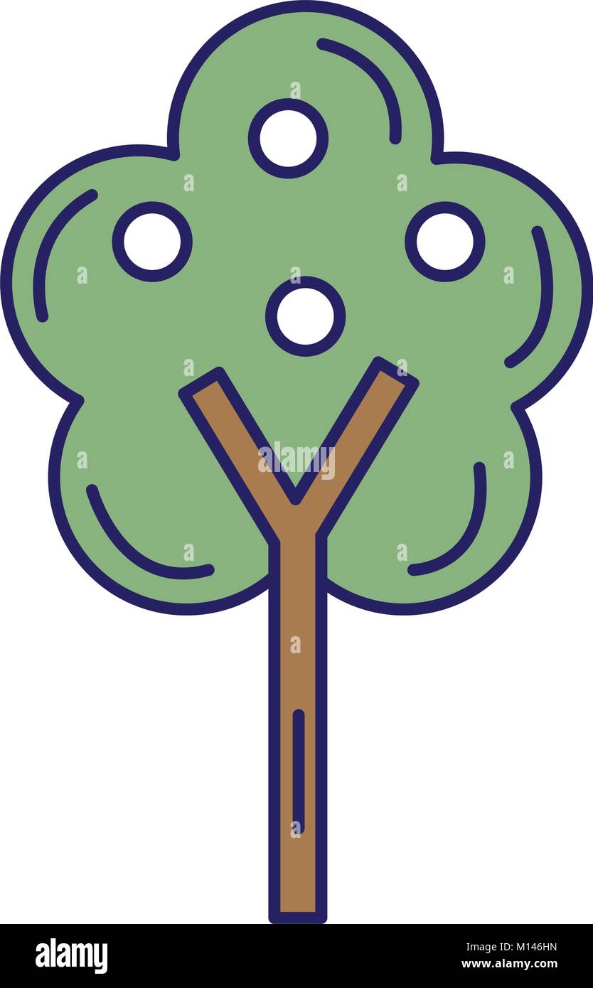 tree plant isolated icon vector illustration design Stock Vector Image ...