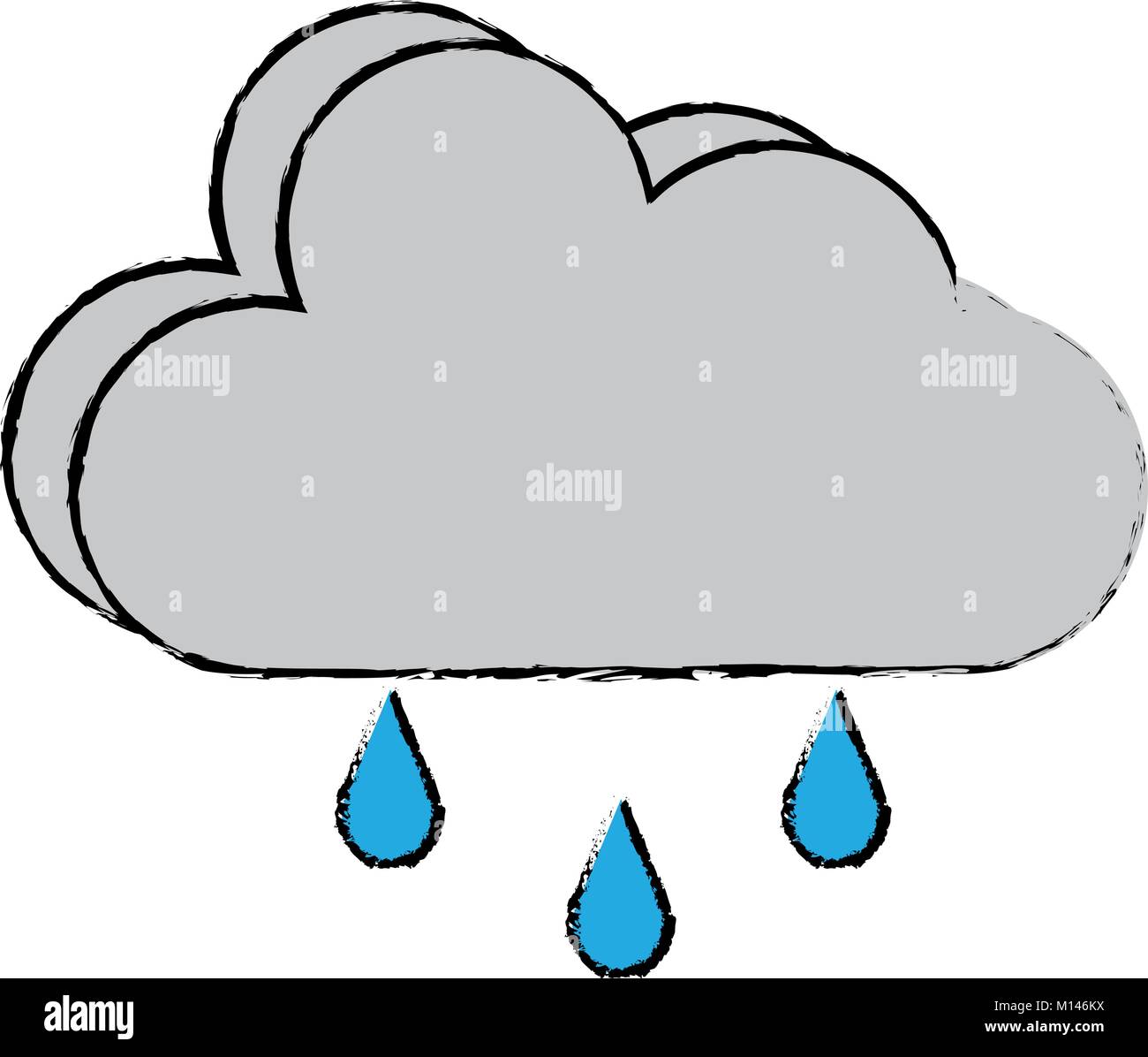 weather cloud rainy icon vector illustration design Stock Vector Image ...
