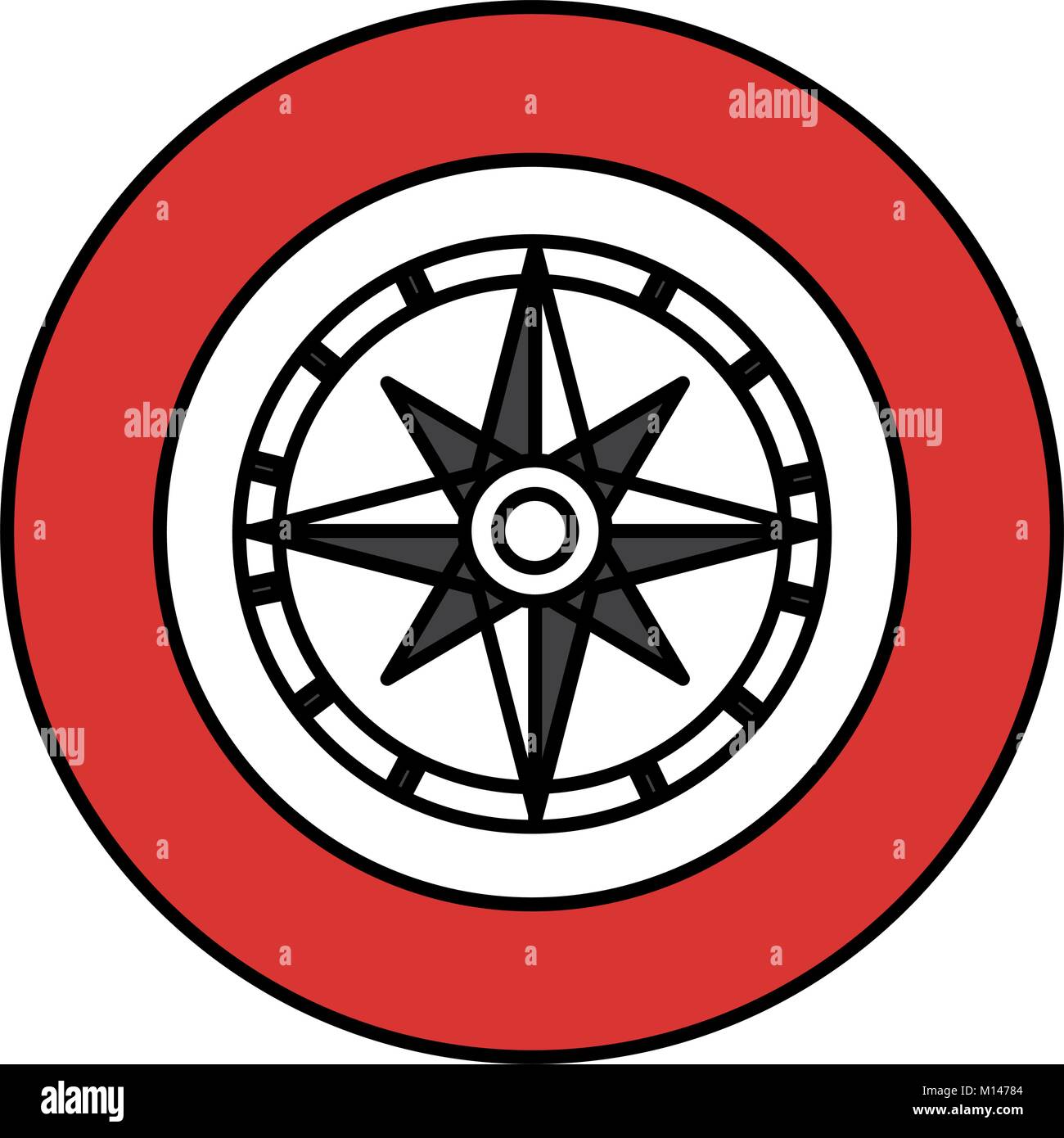 compass guide isolated icon vector illustration design Stock Vector ...