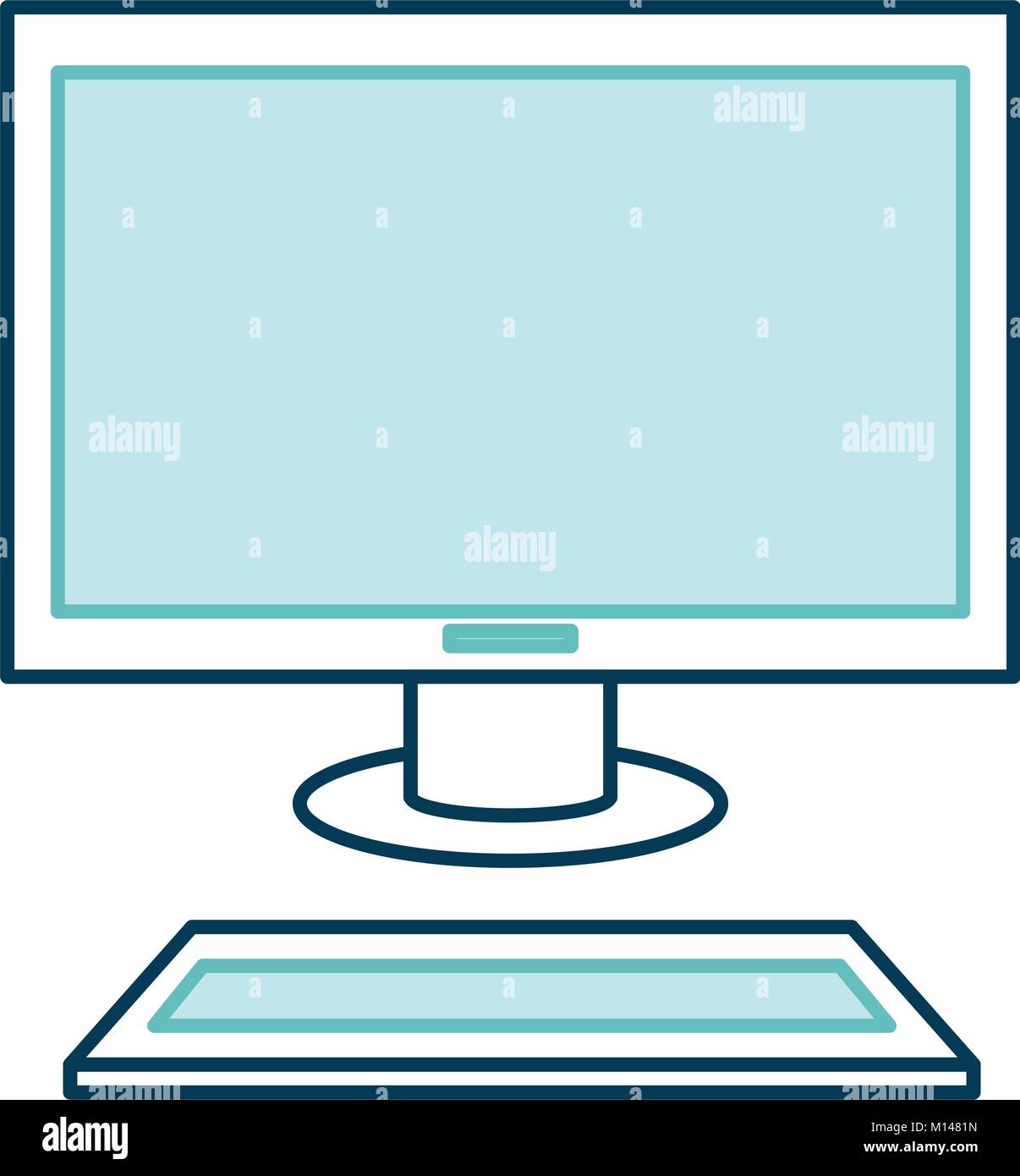 desktop computer isolated icon vector illustration design Stock Vector ...
