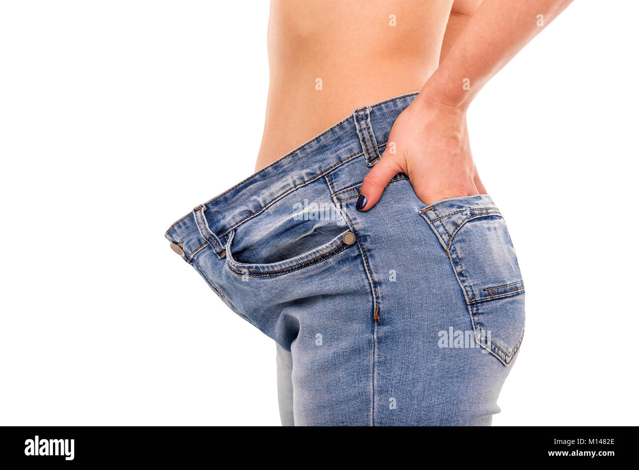 Loose jeans hi-res stock photography and images - Alamy