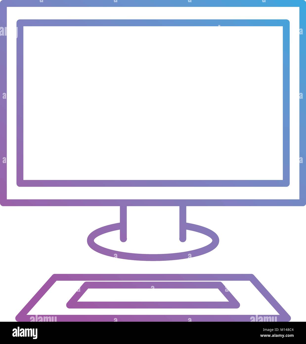 desktop computer isolated icon vector illustration design Stock Vector ...