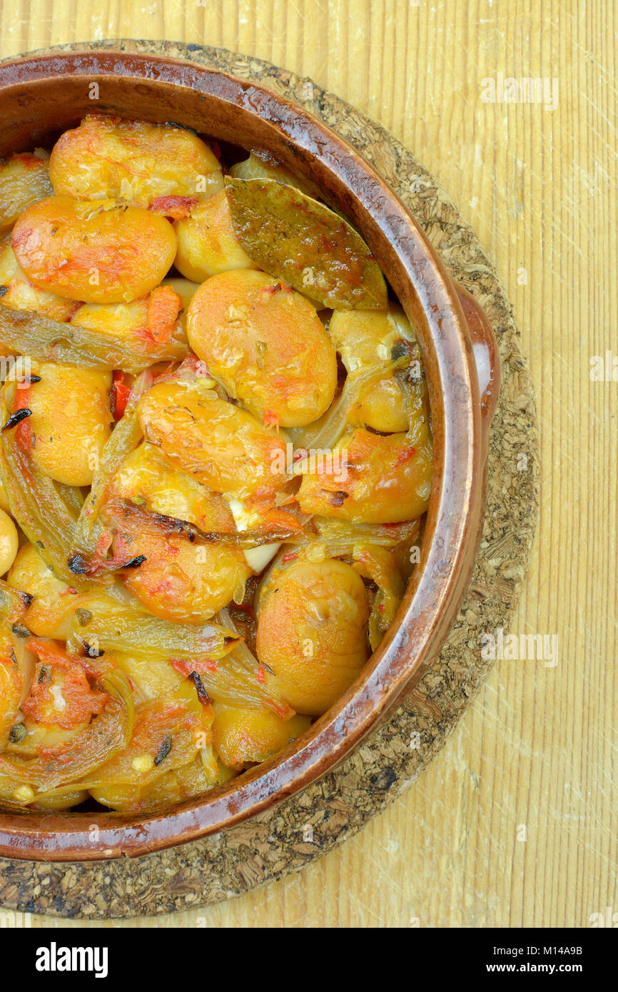 Baked giant beans ,traditional Greek food Stock Photo Alamy