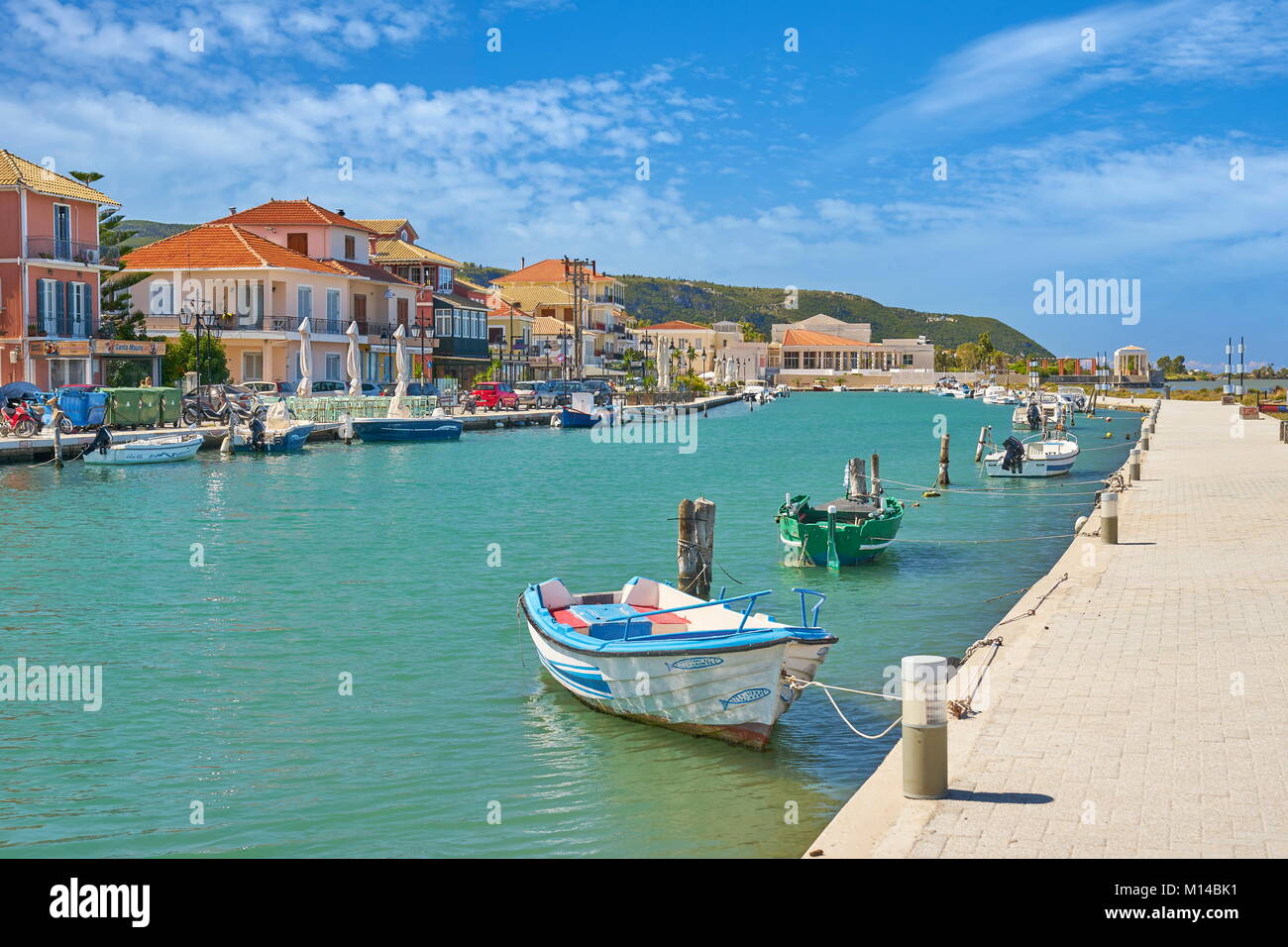 Lefkada town, Lefkada Island, Greece Stock Photo