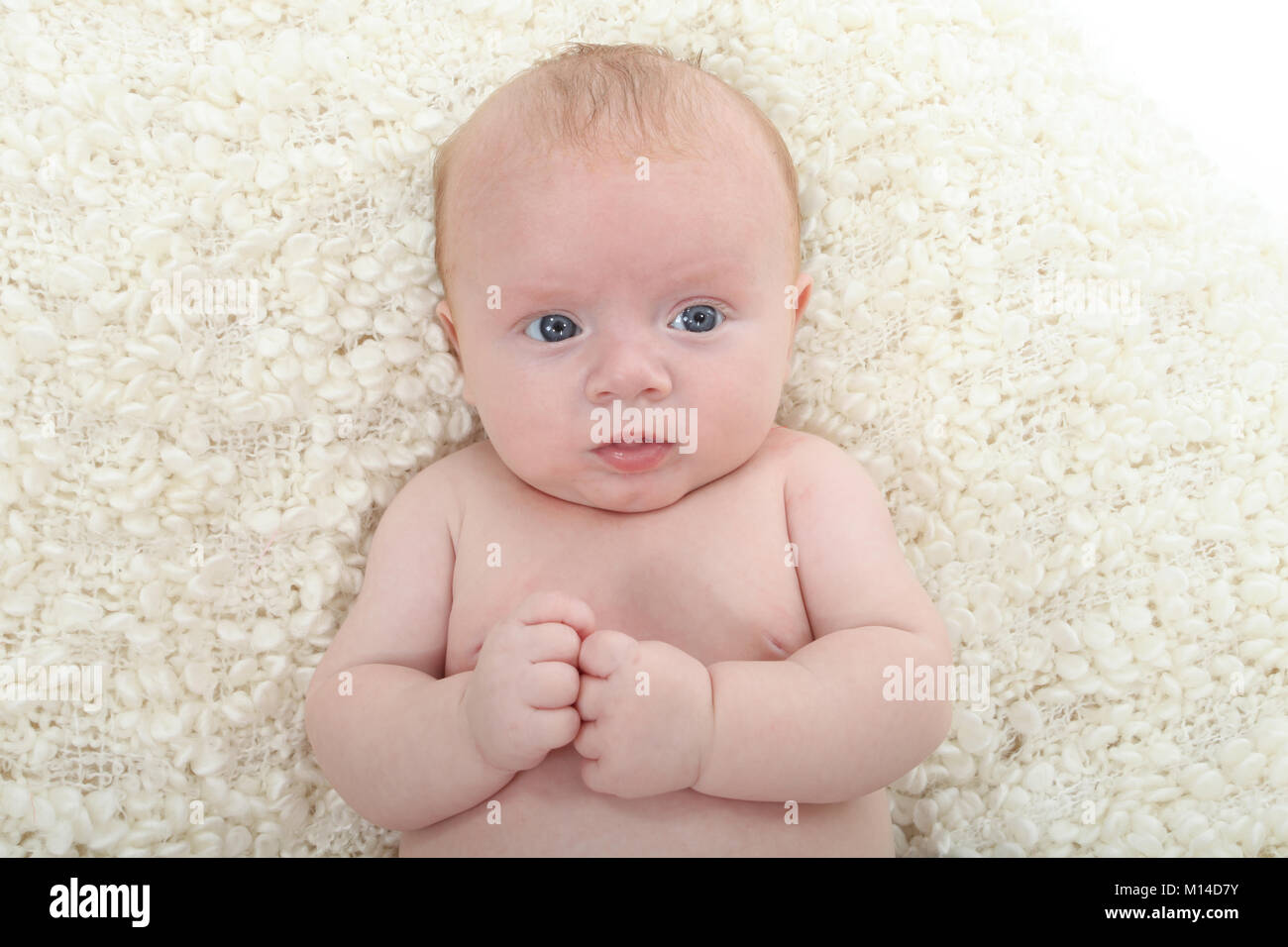 small 3 month old baby girl Stock Photo Alamy