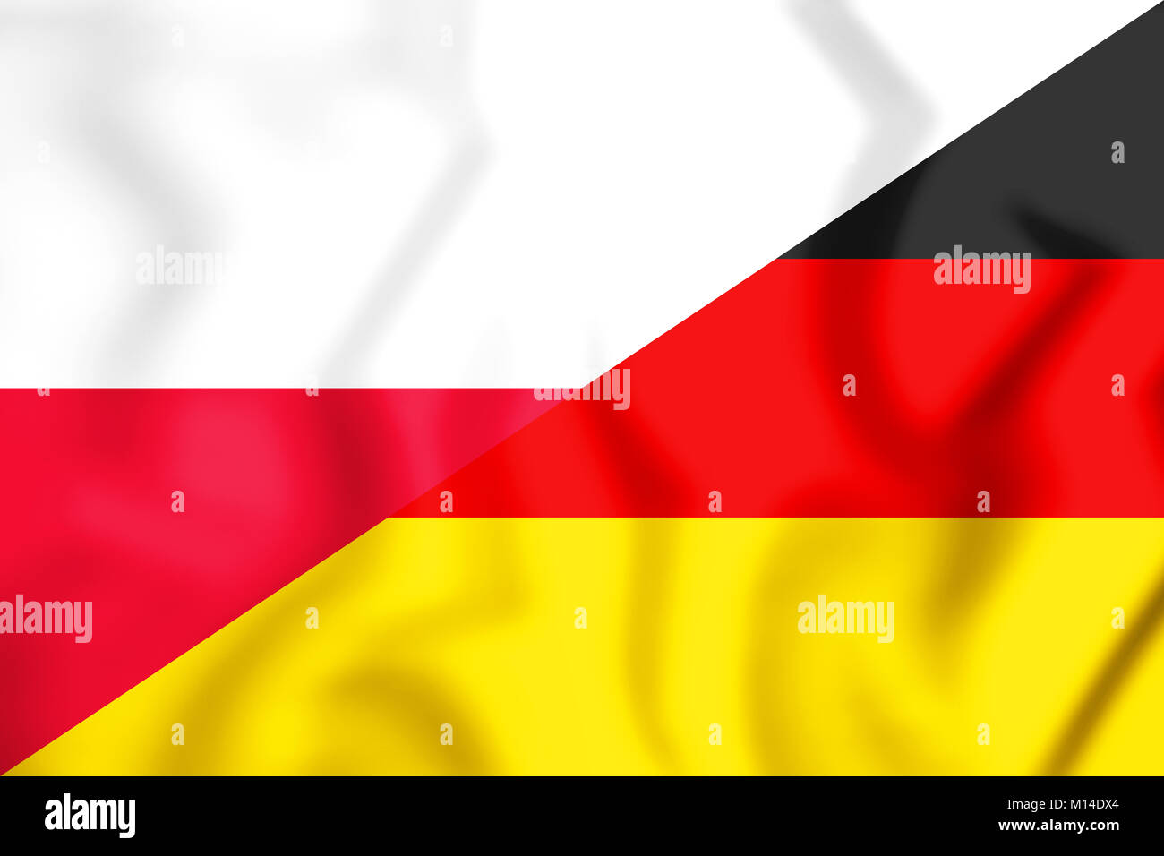 Poland waving flag 3d hi-res stock photography and images - Alamy