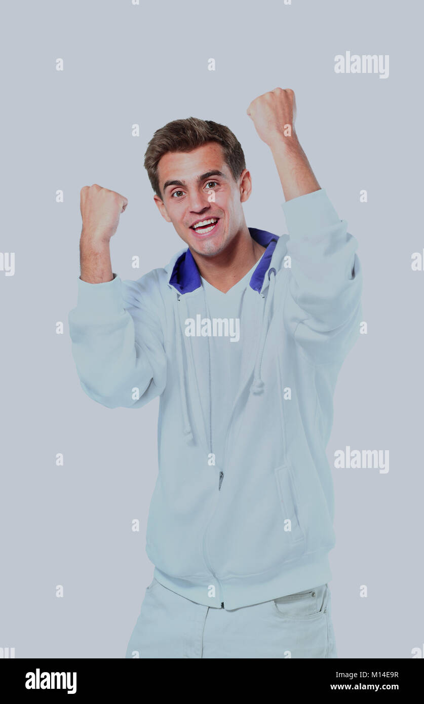Young attractive happy smile man Stock Photo - Alamy