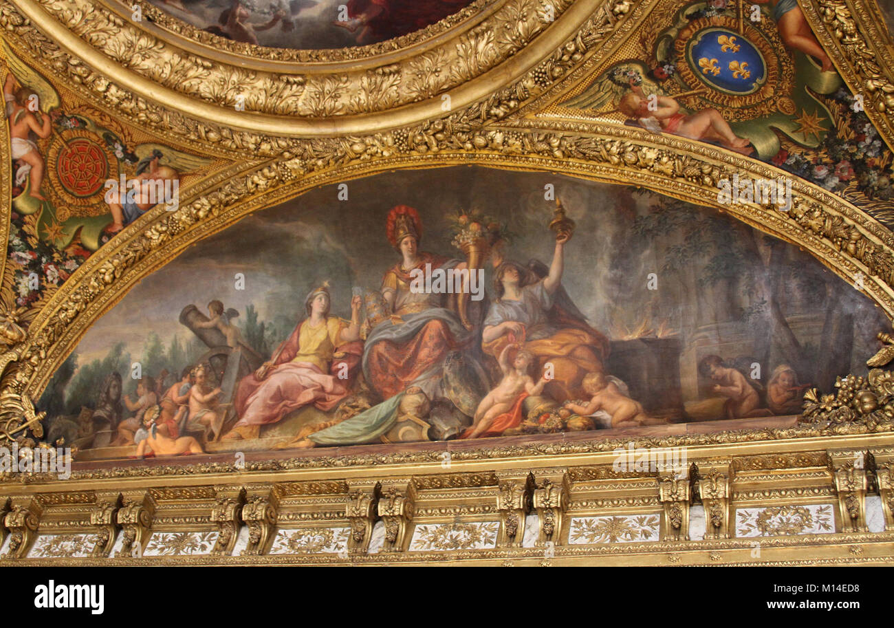 Chateau De Versailles In Ceiling Stock Photos Chateau De