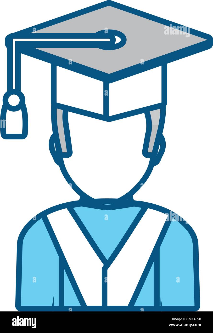 graduated man icon Stock Vector Image & Art - Alamy