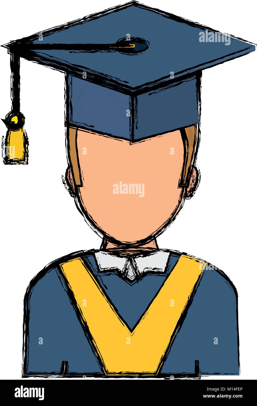 graduated man icon Stock Vector Image & Art - Alamy
