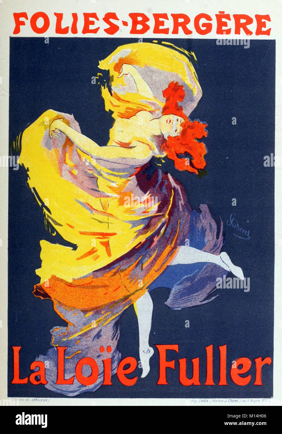 Jules Cheret Folies Bergeres La Loie Fuller Belle Epoque Poster Art Stock Photo Alamy
