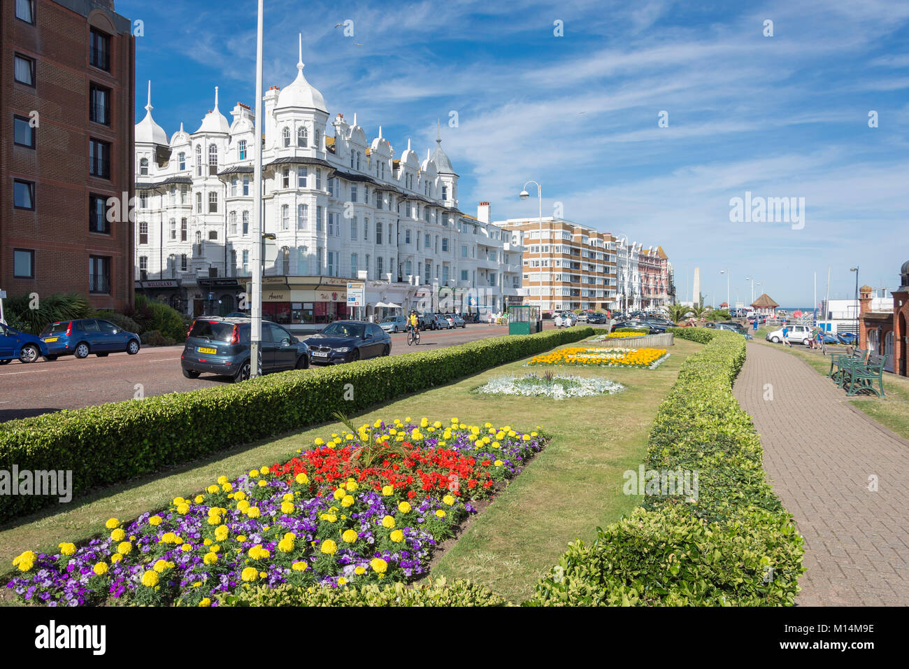 Promenade gardens, Marina, Bexhill-on-Sea, East Sussex, England, United Kingdom Stock Photo