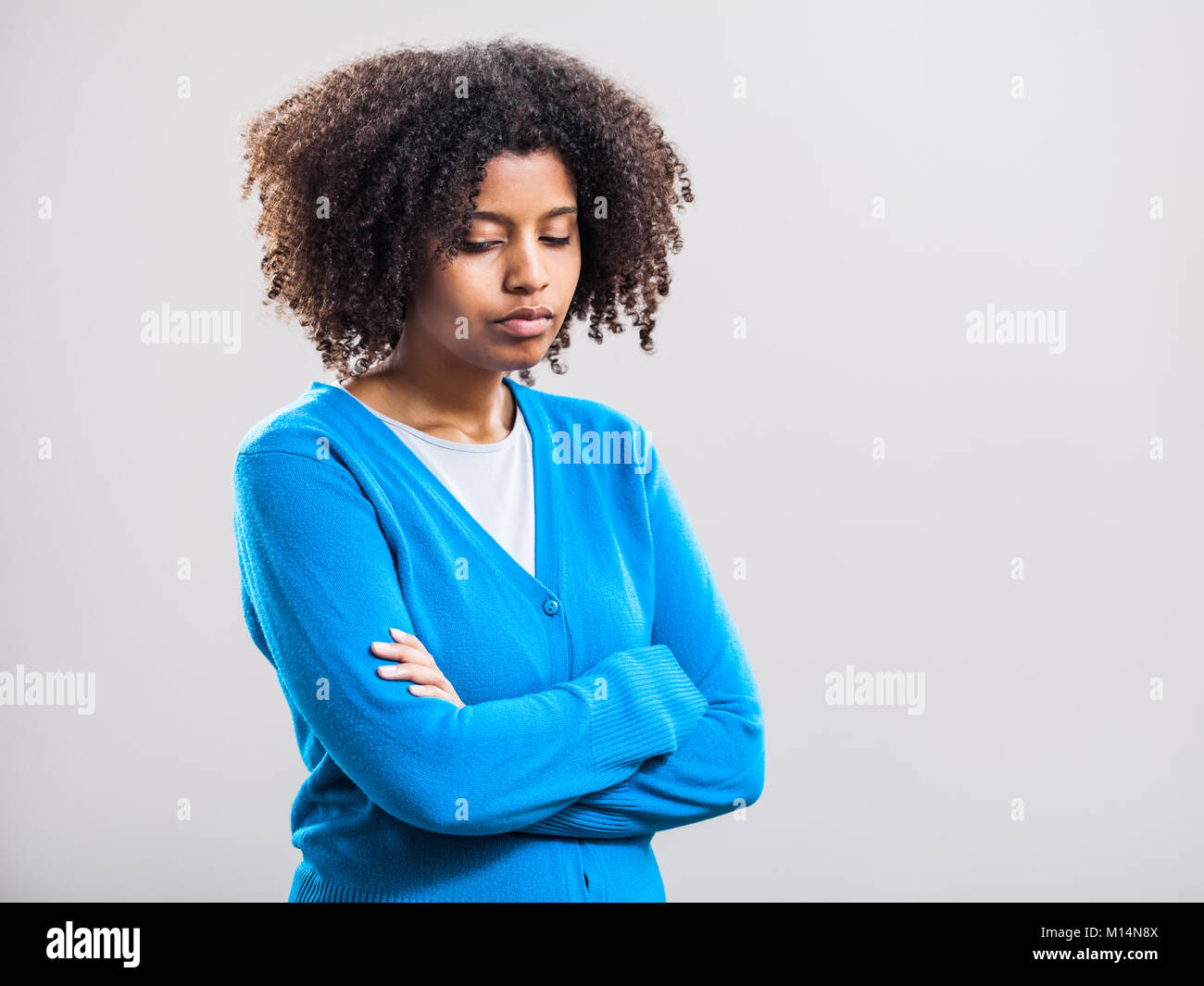 Portrait of sad woman Stock Photo