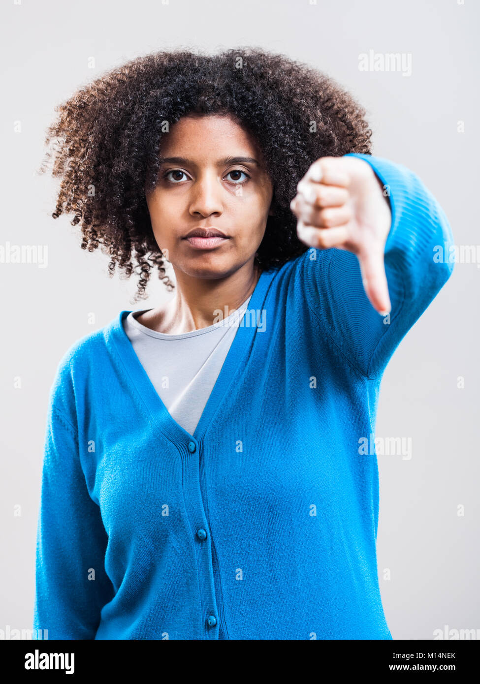 Portrait of angry woman Stock Photo