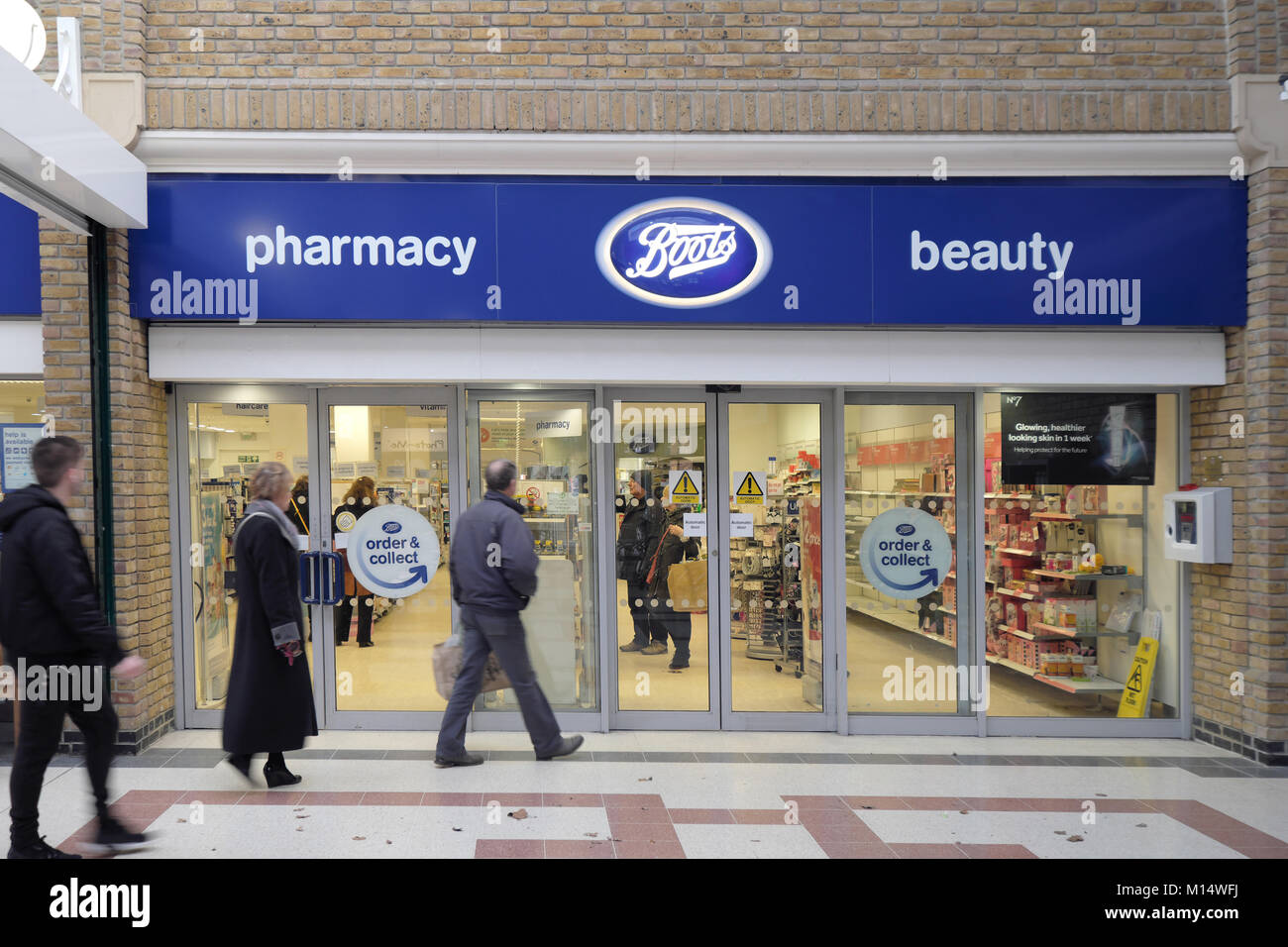 boots the chemists in the martlets burgess hill Stock Photo