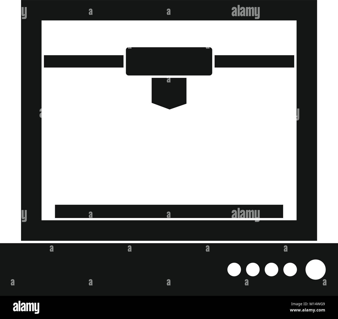 3d printer model icon simple Stock Vector Image & Art - Alamy