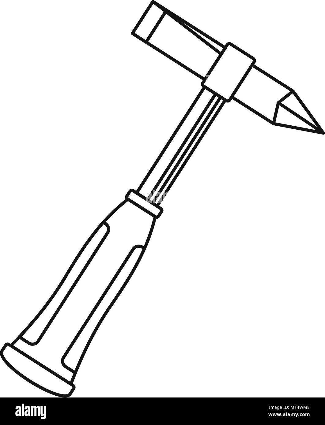 Hammer slag of welder icon outline Stock Vector Image & Art - Alamy