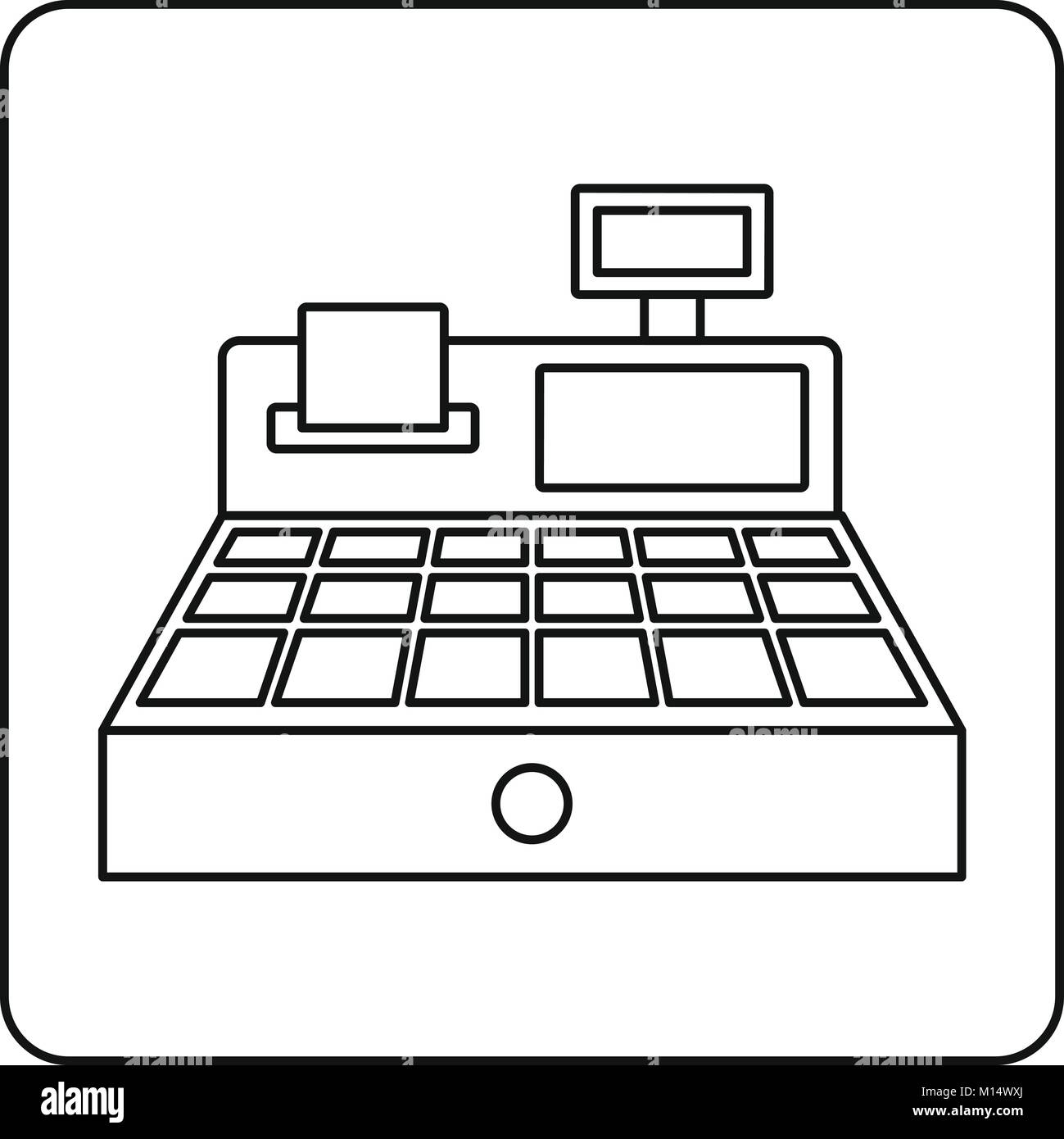 Sale cash register icon outline Stock Vector Image & Art Alamy