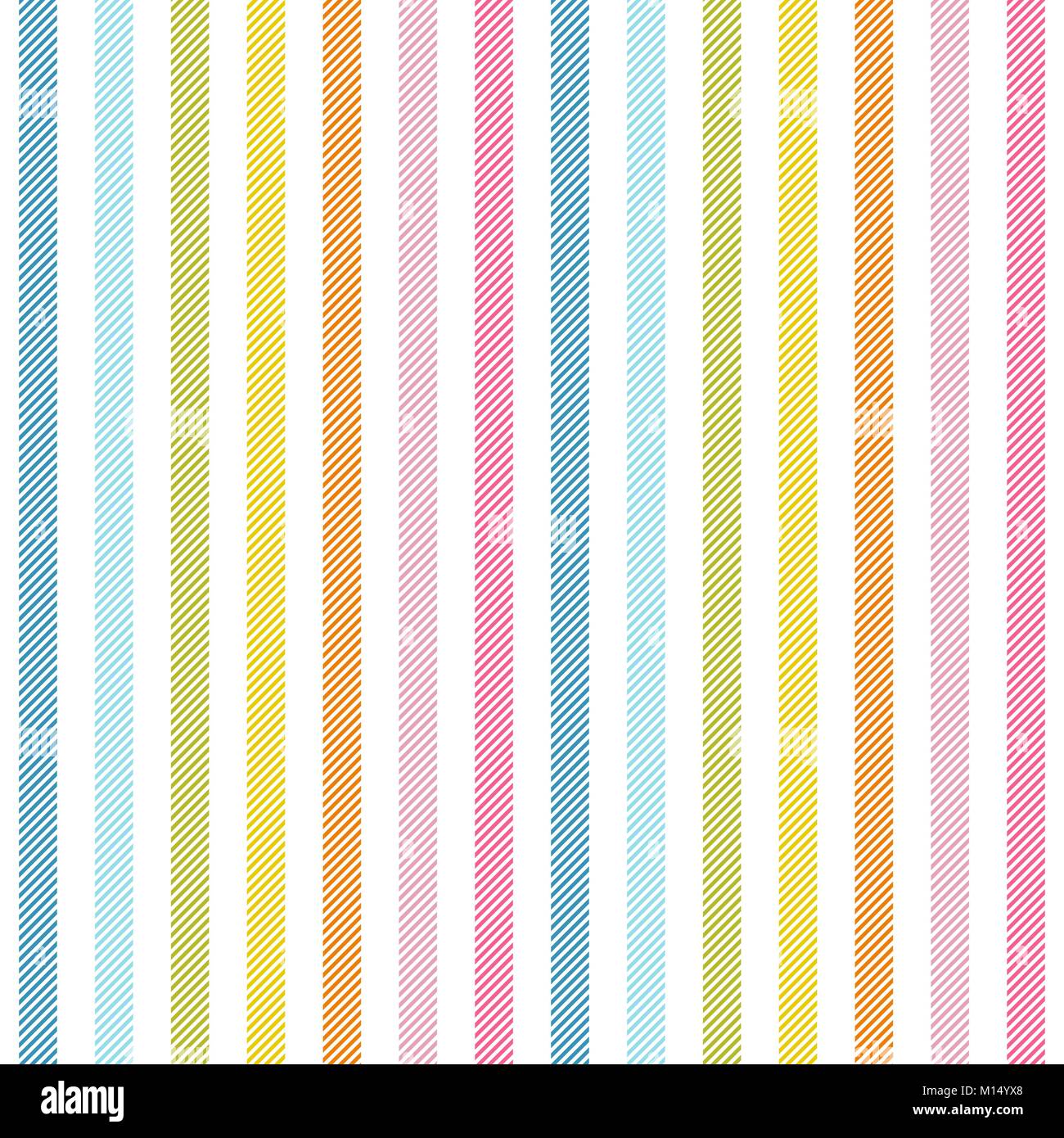 Rainbow stripes seamless pattern diagonal texture. Vector illustration ...