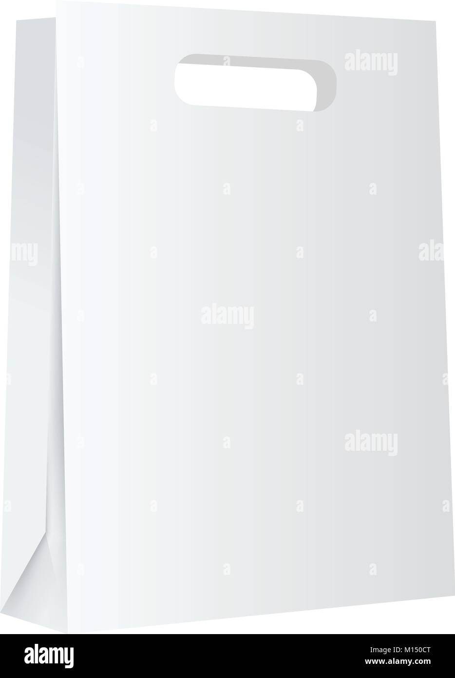 Blank white rectangular paper Stock Vector Images - Alamy