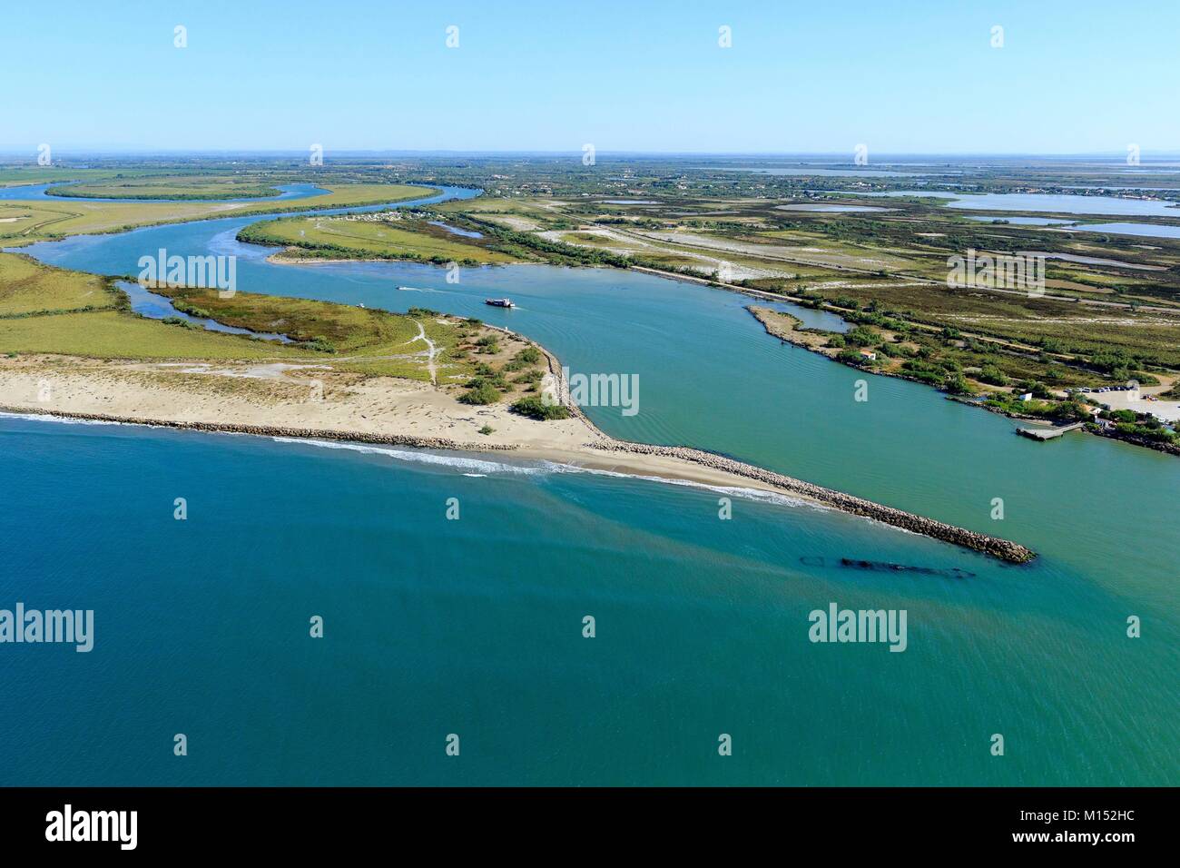 France, Bouches du Rhone, regional natural park of Camargue, Les ...