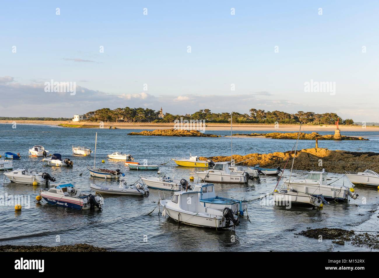 France, Loire Atlantique, Guerande peninsula, Le Croisic, Pointe de Pen Bron Stock Photo