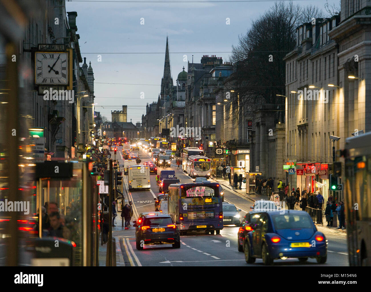 Union Street,  Aberdeen Stock Photo