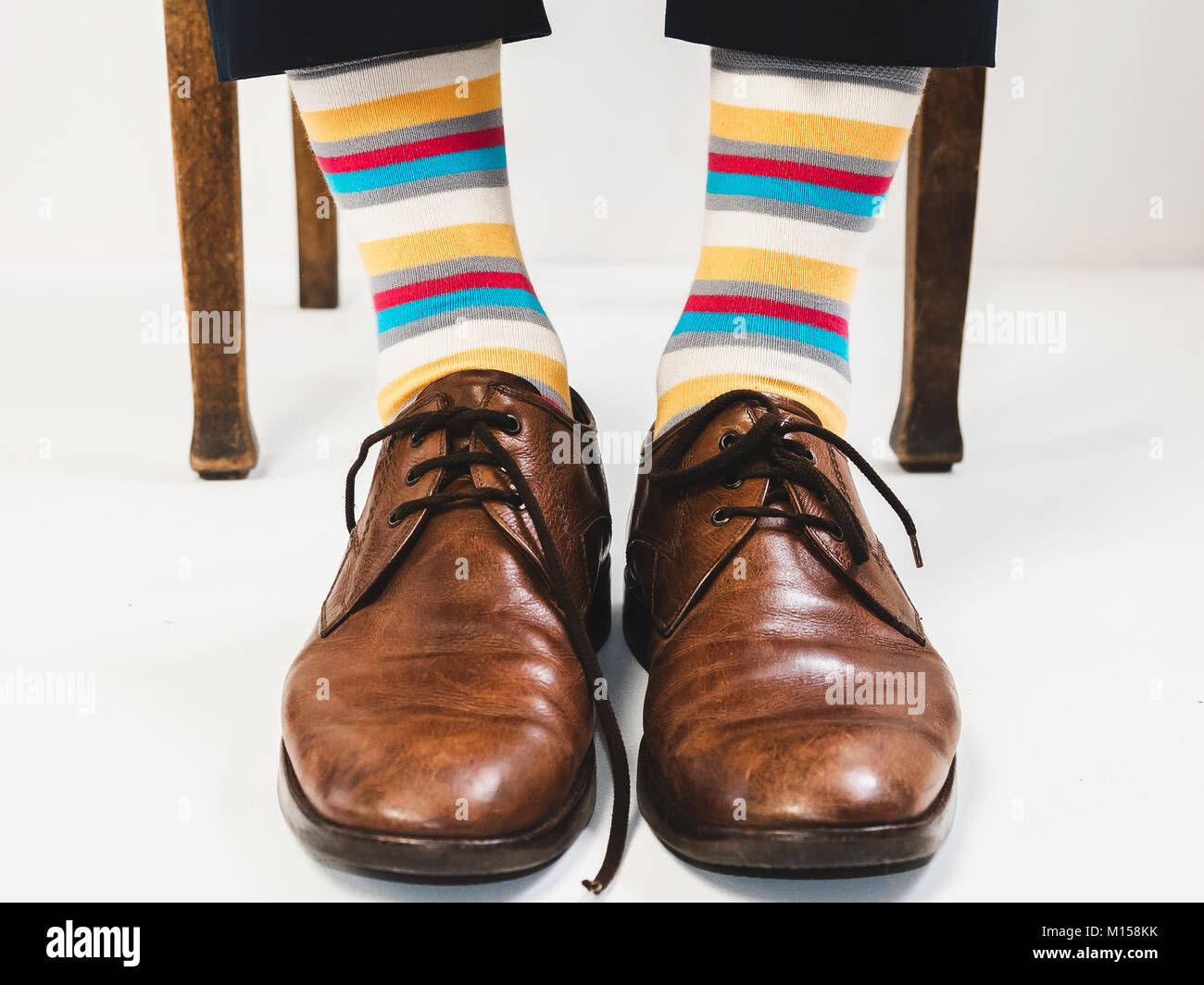 Mens feet in socks hires stock photography and images Alamy