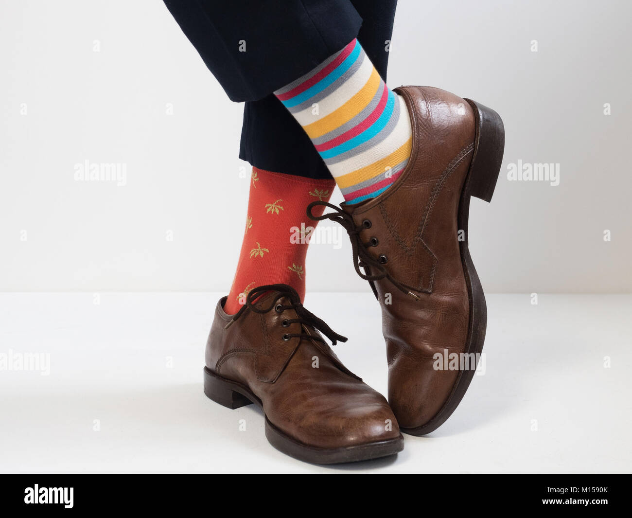 Mens feet in socks hires stock photography and images Alamy