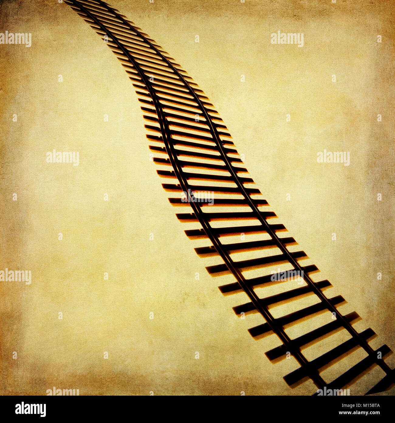 Illustration of train tracks Stock Photo