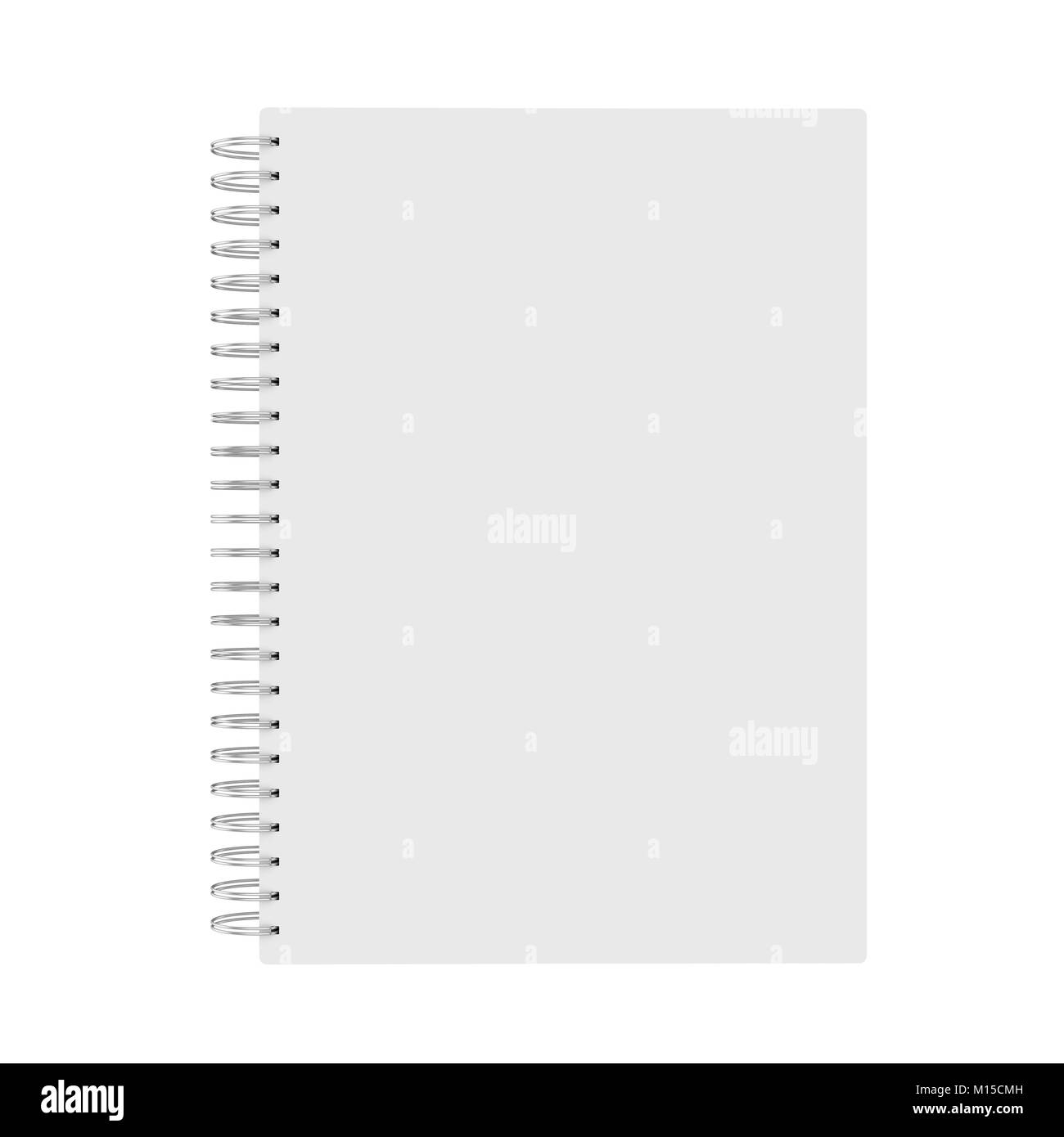 Blank Notebook Isolated Stock Photo