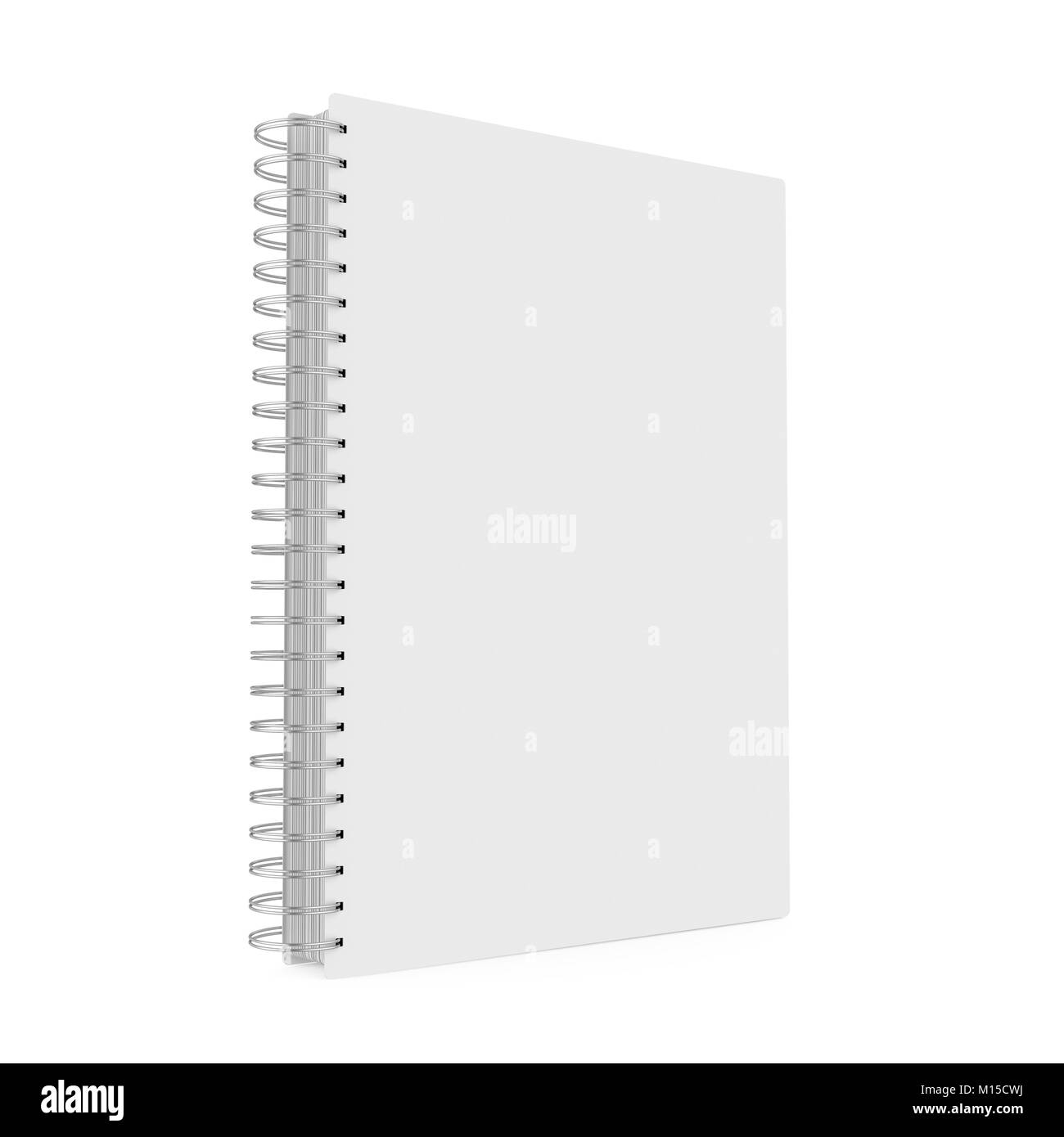 Blank Notebook Isolated Stock Photo