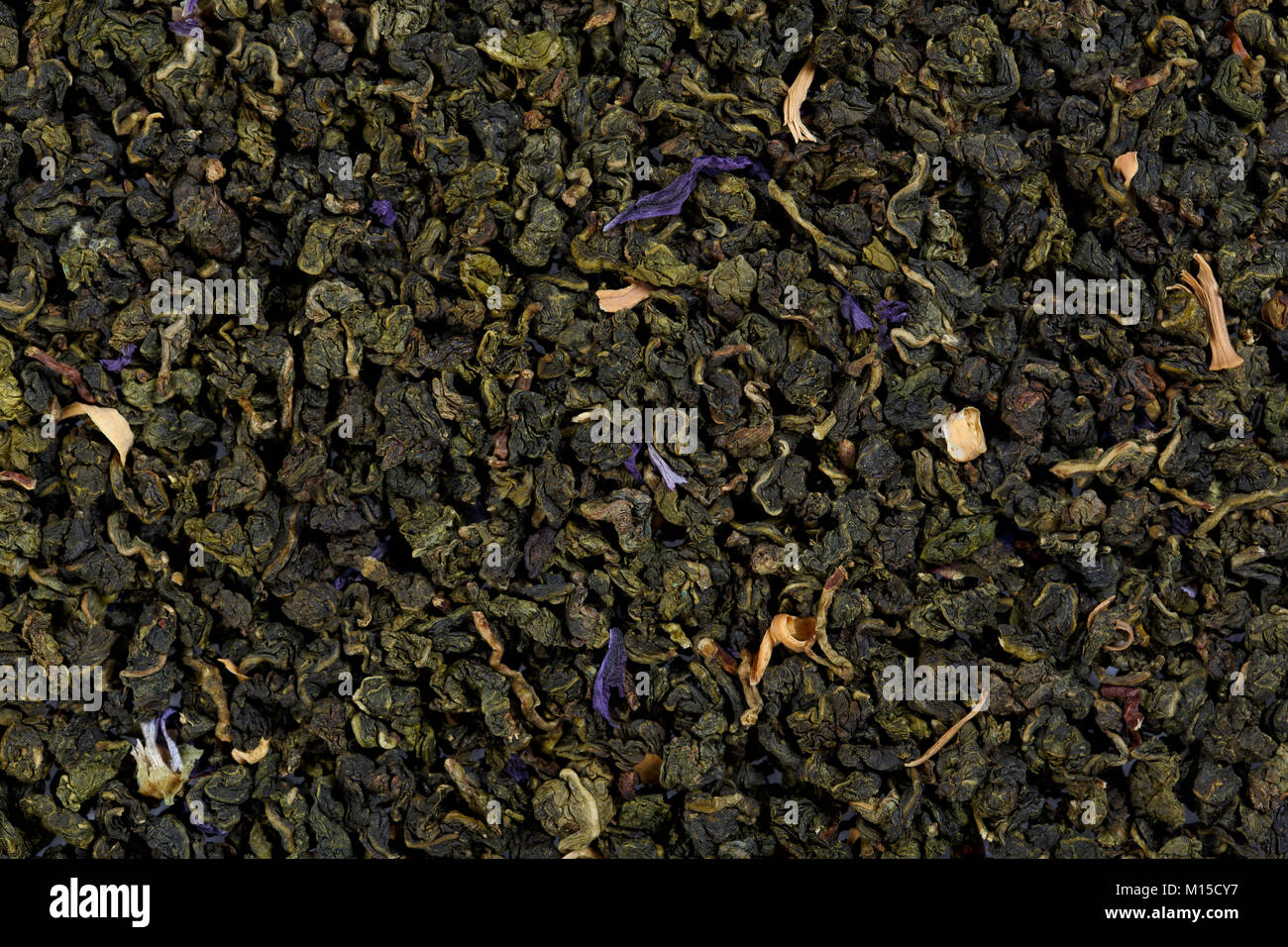 Chinese Oolong TIEGUANYIN with the aroma of plum and rose with n Stock Photo