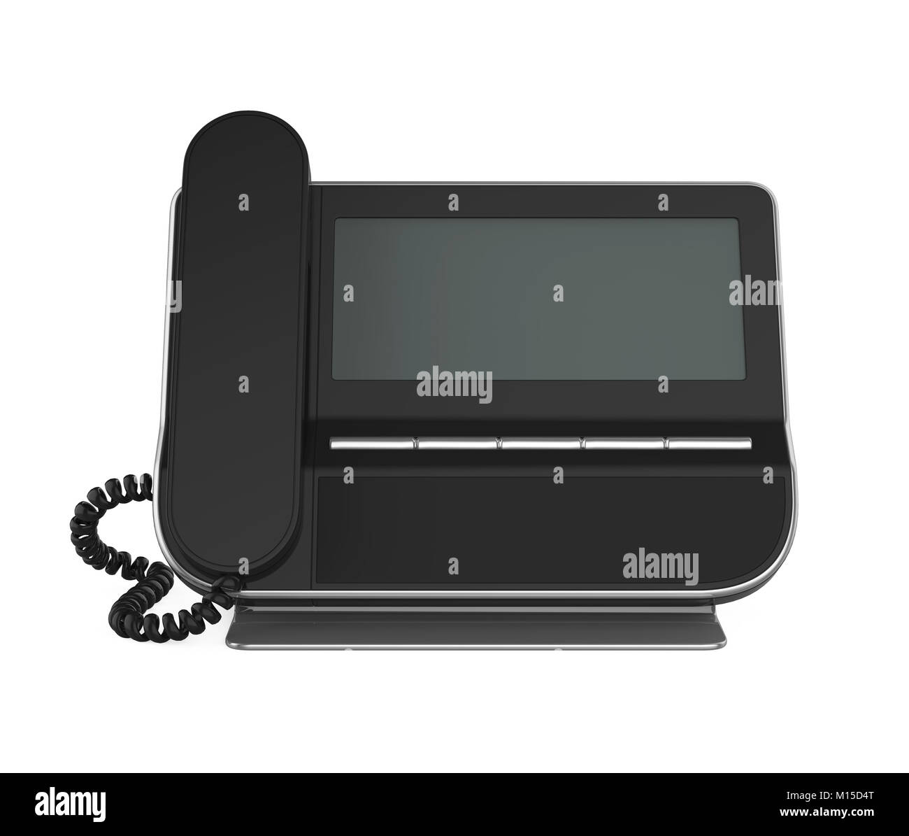 Office Desk Phone Isolated Stock Photo Alamy