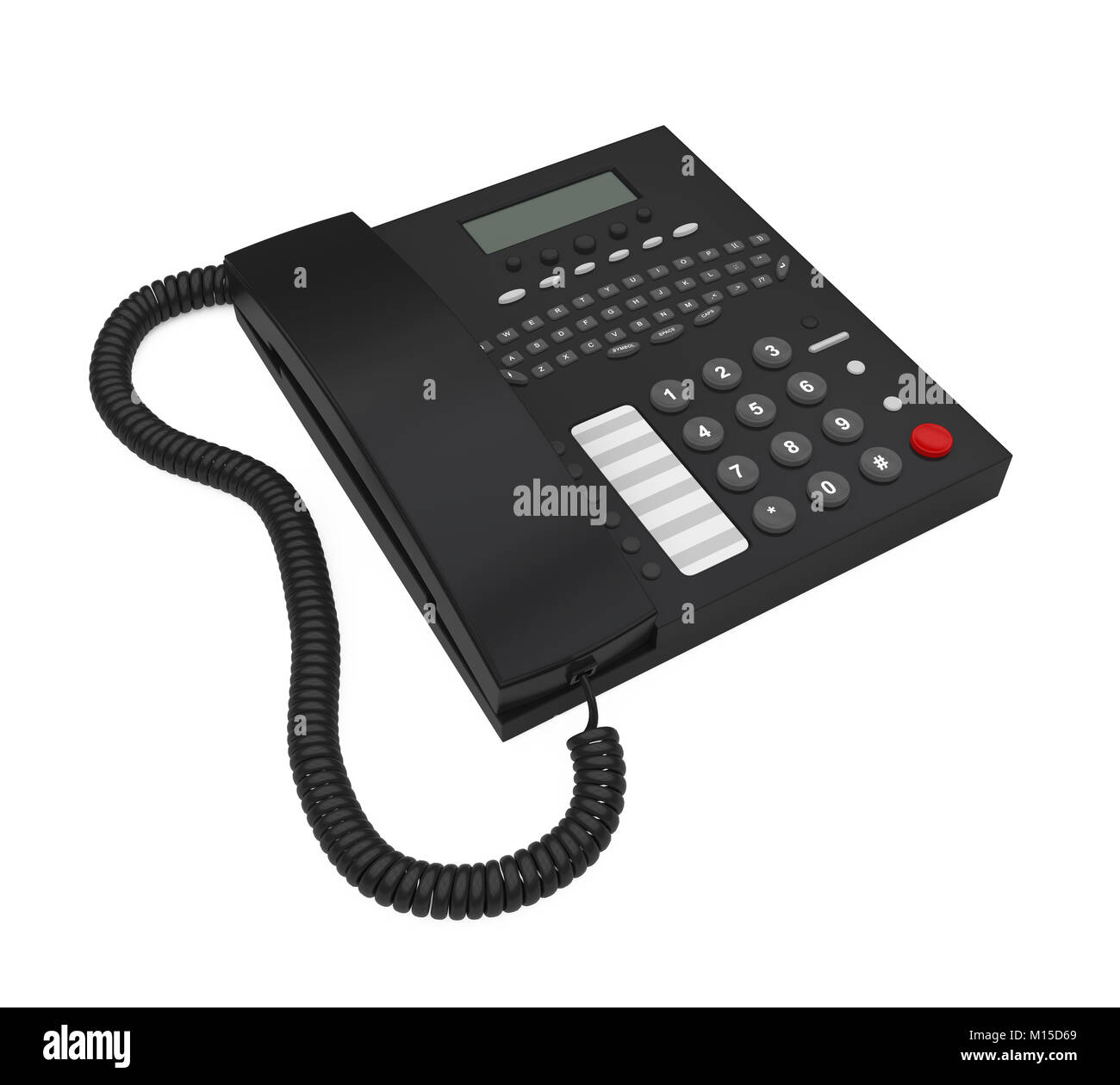 Office Desk Phone Isolated Stock Photo Alamy