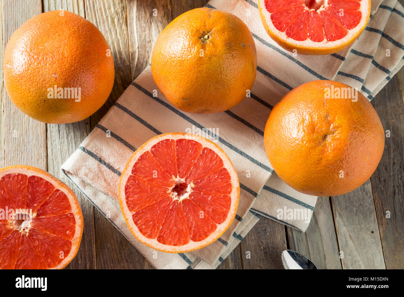 Raw Organic Ruby Red Grapefruits Ready to Eat Stock Photo Alamy