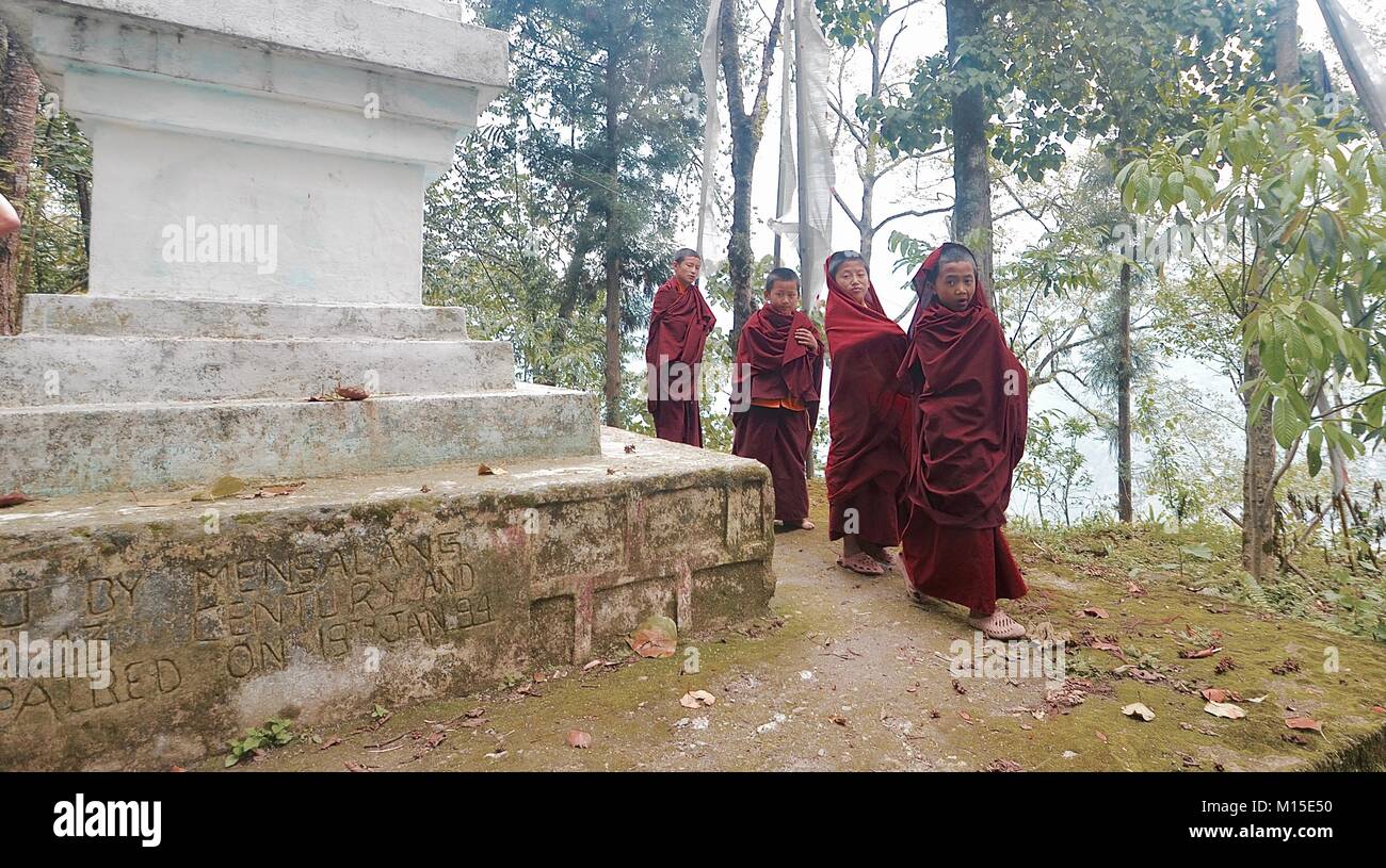 Young Monks Sikkim India Stock Photo