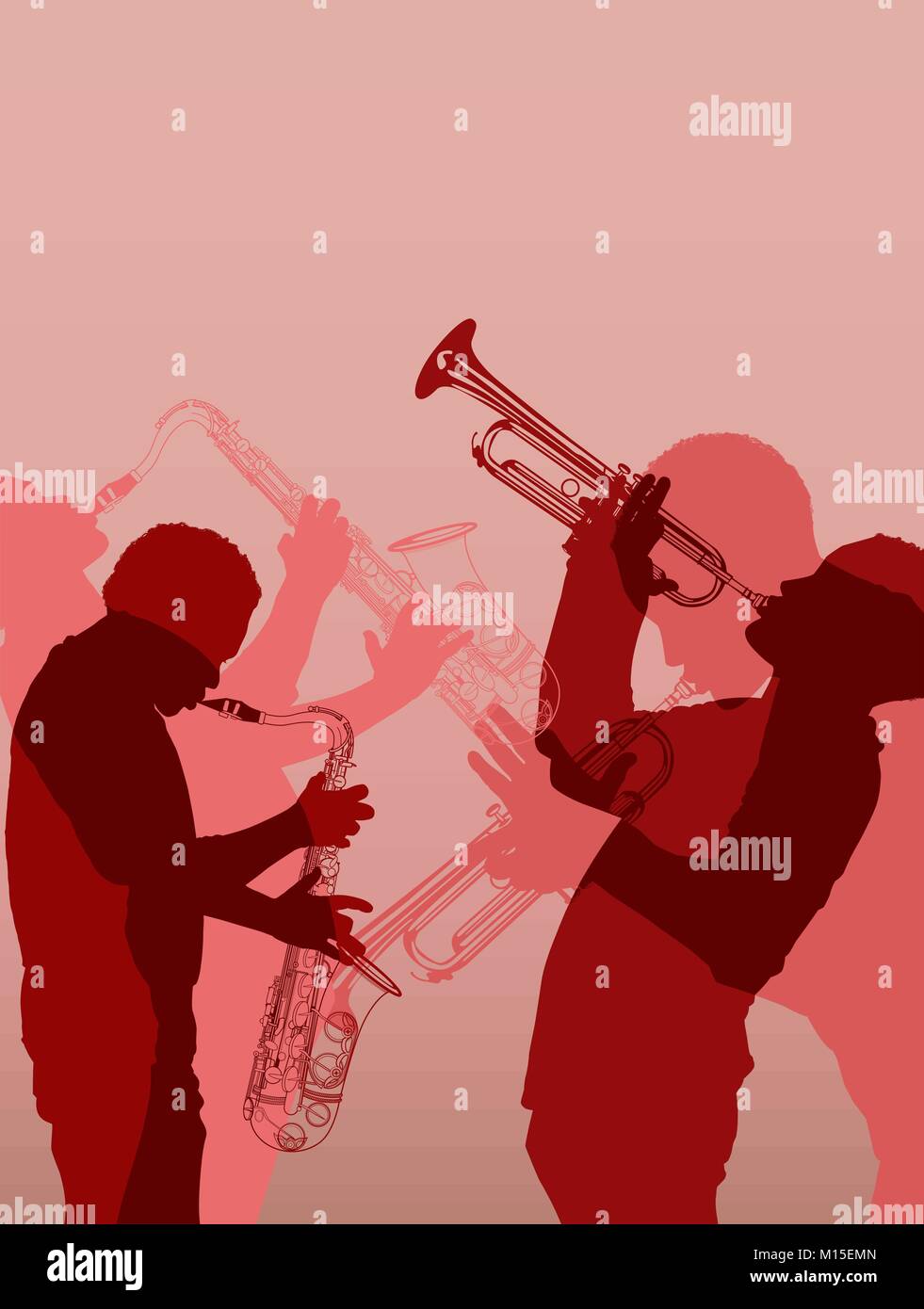 Vector illustration of jazz brass musician Stock Vector Image & Art - Alamy