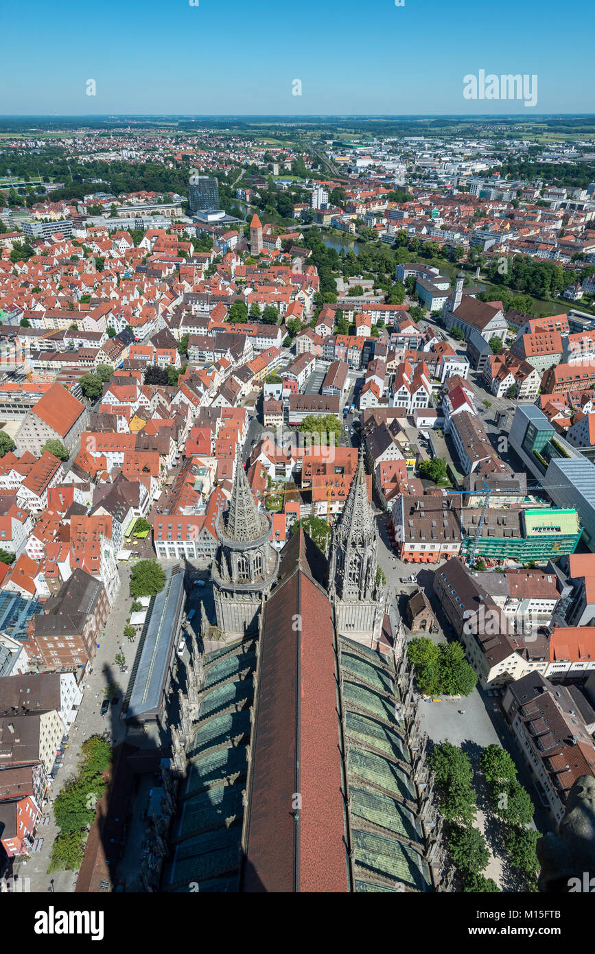 Ulm Minster (German: Ulmer Münster) is a Lutheran church located in Ulm, Germany. Tallest Church, 5th tallest structure build before the 20th century. Stock Photo
