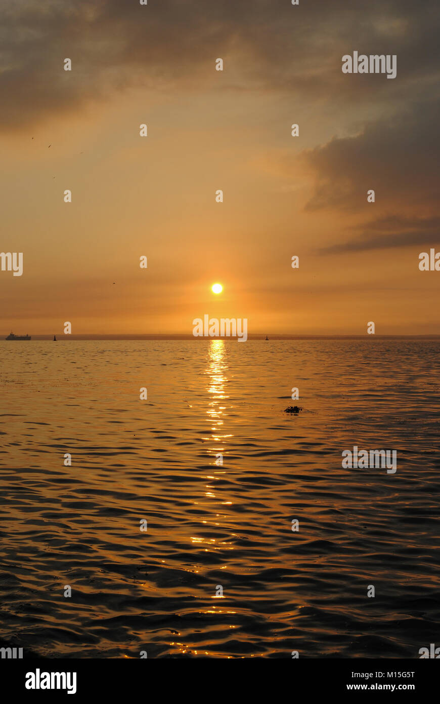 sunrise at Lake Maracaibo Stock Photo
