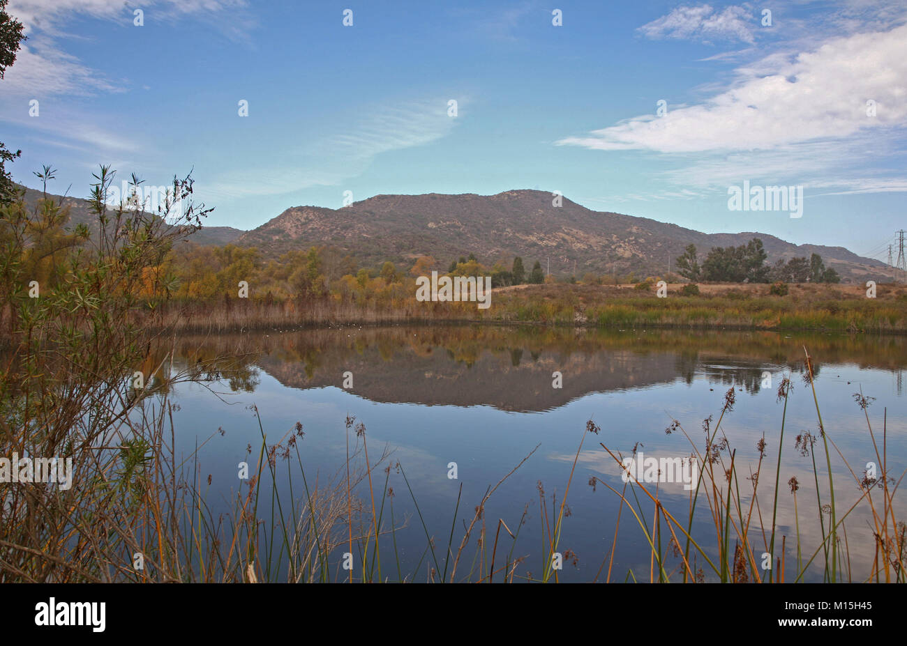 Barbara's Lake, James Dilley Greenbelt Preserve, Laguna Beach CA Stock Photo